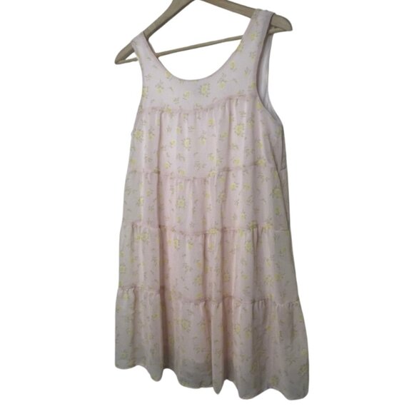LILY ROSE | Floral Tiered Baby Doll Chiffon Mini Dress | Size XS - Picture 3 of 9